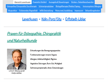 Tablet Screenshot of heilkunde-leverkusen.eu